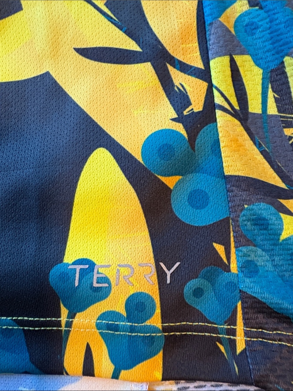 Terry Women’s Yellow Floral Short-Sleeve Cycling Jersey - Picture 3 of 6